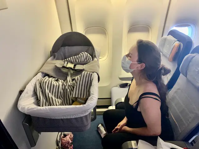 1 year old plane travel