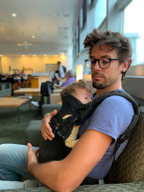 1 year old plane travel